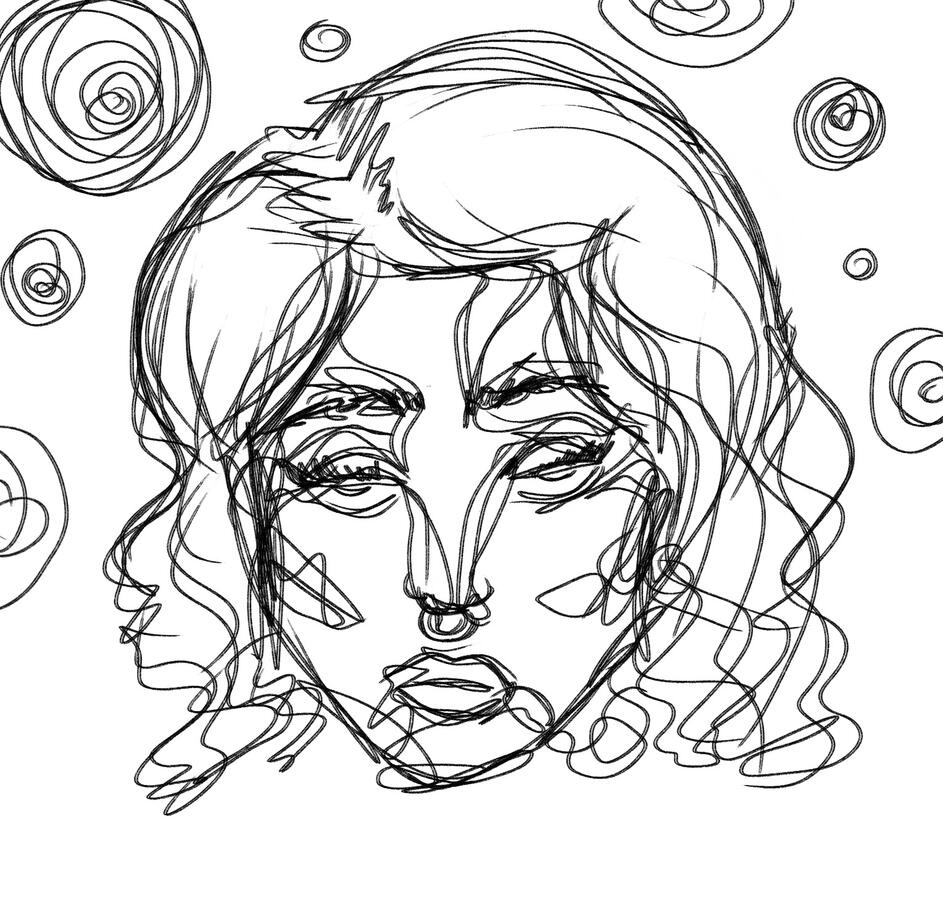 Self portrait done while in trance